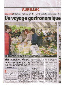 Voyage d'une délégation des Foires de Corse et de la 'Fiera di U Casgiu' dans le Cantal Voyage d'une délégation des Foires de Corse et de la 'Fiera di U Casgiu' dans le Cantal