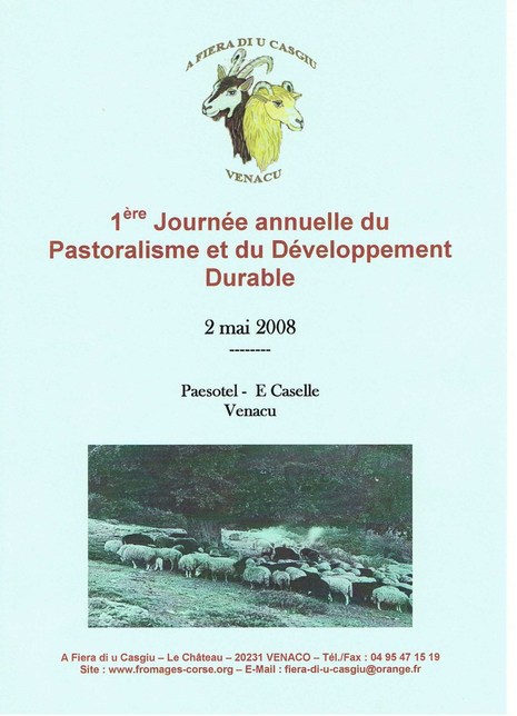 Les journées annuelles du pastoralisme corse et du développement durable  Les journées annuelles du pastoralisme corse et du développement durable
